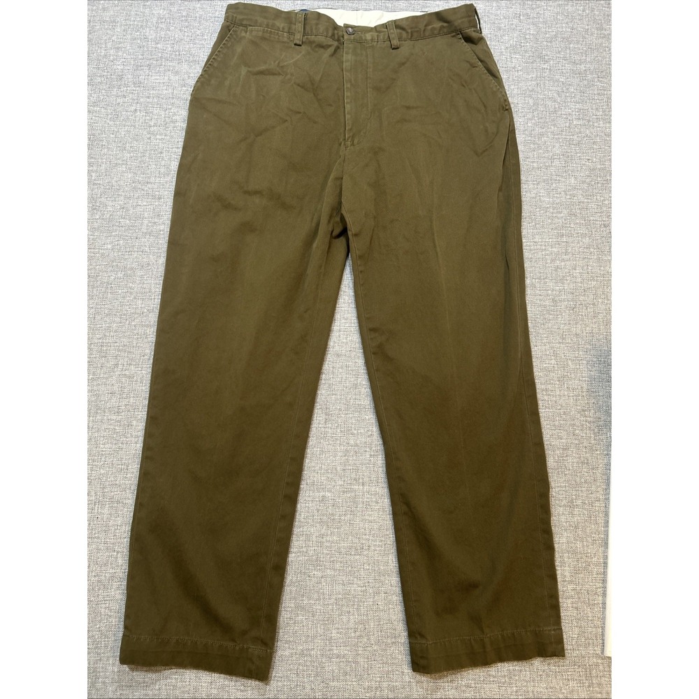 Polo Ralph Lauren Prospect Pant Mens 36x30 Olive Khaki Cotton Chino Straight Leg